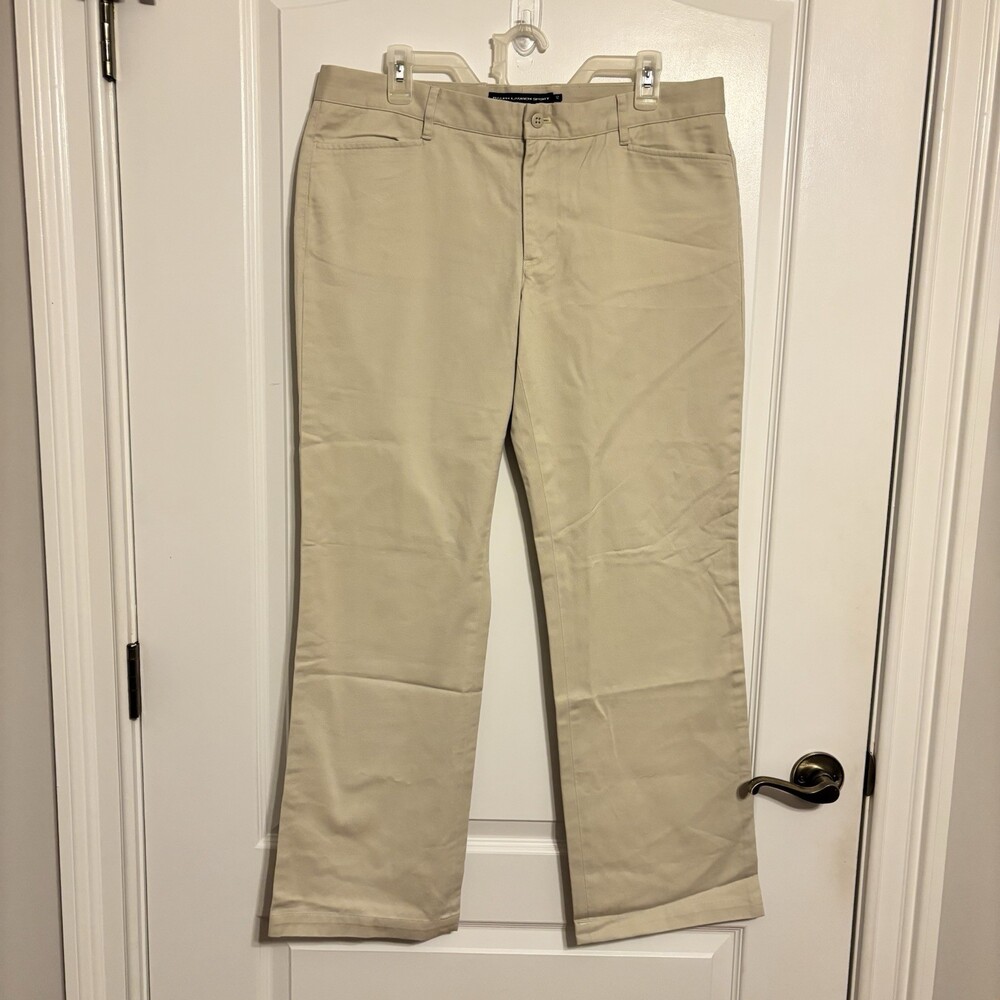 Vintage Ralph Lauren Sport Women's Beige Cotton Straight Chino Pants